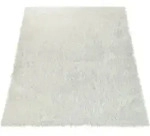 Paco Home Hochflorteppich, Wei&szlig;, Kunststoff, Rechteckig, 120x170 cm, Teppiche &