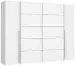 Mid.you Kleiderschrank Forte Narago, Wei&szlig;, Metall, Kunststoff, Holzwerkstoff, 10