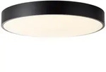 Brilliant Deckenleuchte, Schwarz, Metall, 49x8.5x49 cm, Lampen & Leuchten,