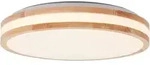 Brilliant Led-Deckenleuchte Laskos, Braun, Wei&szlig;, Holz, Metall, Kunststoff, F,