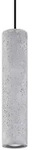 H&auml;ngeleuchte Luvo, Grau, Stein, 8x105x8 cm, ISO 9001, Touch (on/off), Lampen &