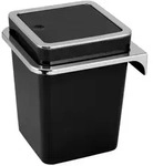 bremermann Kosmetikeimer, Schwarz, Kunststoff, 20.5x24.5x21.5 cm, Badaccessoires,