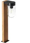 Brilliant Pollerleuchte Cabar, Schwarz, Metall, Glas, 10x55 cm, Up- & Downlight,