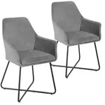 Svita Esszimmerstuhl, Hellgrau, Textil, 59x88x58 cm, Esszimmer, St&uuml;hle,