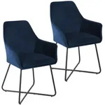 Svita Esszimmerstuhl, Dunkelblau, Textil, 59x88x58 cm, Esszimmer, St&uuml;hle,