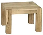 Mid.you Couchtisch, Akazie, Holz, Akazie, massiv, quadratisch, eckig, 60x40x60 cm,