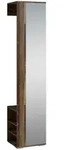 Mid.you Garderobenschrank Ben, Alteiche, Glas, Holzwerkstoff, 2 F&auml;cher, 40x184x35