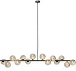 Kare-Design H&auml;ngeleuchte Scala Balls, Grau, Schwarz, Metall, Glas, 150x140x27 cm,