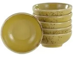 Creatable Dipschalenset, Currygelb, Keramik, 6-teilig, rund, Essen & Trinken,