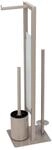 Wenko WC-B&Uuml;RSTENKOMBINATION Wei&szlig;, Taupe 18x70x23 cm