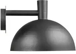 Nordlux Aussenwandleuchte Arki, Schwarz, Metall, halbrund,halbrund, 27.6 cm, Lampen &