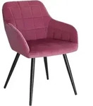 Woltu Esszimmerstuhl, Bordeaux, Metall, Textil, 56x81x62 cm, Esszimmer, St&uuml;hle,
