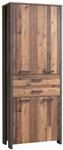 Mid.you Aktenschrank, Braun, Dunkelgrau, Metall, Kunststoff, Holzwerkstoff, 3