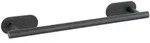 Wenko Handtuchstange, Schwarz, Metall, rund, 40x4.5x7 cm, Montage ohne Bohren,
