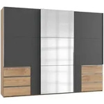 Mid.you Schwebet&uuml;renschrank Wimex Level 36 A, Graphit, Plankeneiche, Holzwerkstoff,