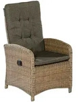 Gardenson Gartensessel, Beige, Metall, Kunststoff, Textil, Uni, F&uuml;llung: