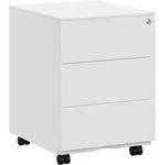 Boxxx Rollcontainer, Wei&szlig;, Metall, 3 Schublade(n) Schubladen, 39x55x45 cm,