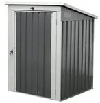 M&uuml;lltonnenbox, Anthrazit, Metall, 104x134x101 cm, Aufbewahrung & Schutzh&uuml;llen