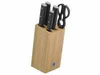 WMF Messerblock Sequence, Holz, Metall, 6-teilig, Bambus, Kochen, Küchenmesser,