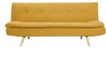 Miliboo Schlafsofa, Gelb, Textil, 86x81.5x182 cm, Wohnzimmer, Sofas & Couches,
