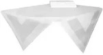 Zollner Tischdecke,, Wei&szlig;, Textil, 100x100 cm, Oeko-Tex&reg; Standard 100,