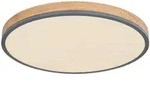 Globo Led-Deckenleuchte Doro, Graphit, Opal, Metall, Kunststoff, Holzwerkstoff,