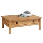 Idimex Couchtisch, Kiefer, Kiefer, Holz, Kiefer, Vintage, Rechteckig,Rechteckig,