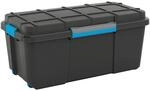 Keter Werkzeugkoffer, Blau, Grau, Schwarz, Kunststoff, 39.5x35x78 cm, Rollen, Deckel,