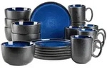 M&auml;ser Fr&uuml;hst&uuml;cksservice Niara, Blau, Schwarz, Keramik, Essen & Trinken, Geschirr,