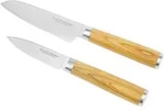 Echtwerk Messerset, Braun, Holz, 2-teilig, ergonomischer Griff, rutschfester