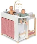 Musterkind Puppenwickelkommode Viola, Natur, Wei&szlig;, Altrosa, Holz, Textil,