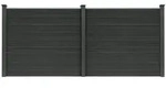 Home Deluxe Sichtschutzzaun, Anthrazit, Kunststoff, 170x180 cm, Sonnen- &
