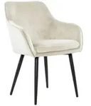Mid.you Armlehnstuhl, Creme, Textil, Raute, konisch, 61x85x60 cm, Esszimmer, St&uuml;hle,