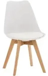 CLP Stuhl, Wei&szlig;, Holz, 49x83x50 cm, Esszimmer, St&uuml;hle, Esszimmerst&uuml;hle,