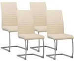 Albatros Freischwinger, Beige, Metall, 4-Sitzer, 45x99x59 cm, Esszimmer,...