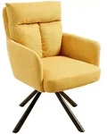 riess-ambiente Armlehnstuhl, Gelb, Metall, 60x92x67 cm, Esszimmer, St&uuml;hle,