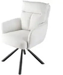 riess-ambiente Armlehnstuhl, Wei&szlig;, Metall, 60x93x67 cm, Esszimmer, St&uuml;hle,