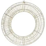 Home Styling Collection Dekorativer, Gold, Metall, Rund, 8x50x50 cm, Dekoration,