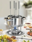 Spring FONDUESET Silber 33.5x17 cm