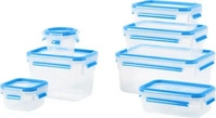 Emsa FRISCHHALTEDOSENSET Klar, Hellblau 16.4x21.5x22 cm