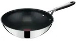 Tefal Wokpfanne, Schwarz, Silber, Metall, Rund, antihaftbeschichtet, Kochen,...