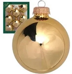 Krebs Glas Lauscha Christbaumkugeln, Gold, Glas, 7x7x7 cm, Dekoration,