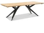 Musterring Gartentisch Holland, Anthrazit, Teak, Holz, Metall, Teakholz, massiv,