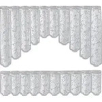Kurzgardinenset Bistro Gardinen Set, Wei&szlig;, Textil, Ranken, 150x105 cm, Oeko-Tex&reg;