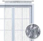 wometo Fadenvorhang, Grau, Textil, 90x245x1 cm, Oeko-Tex&reg;, Wohntextilien, Gardinen &