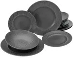 Creatable Tafelservice, Schwarz, Keramik, 12-teilig, Essen & Trinken, Geschirr,