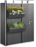 Biohort Blumenkasten, Dunkelgrau, Metall, Kunststoff, 82x188x25 cm, Qualit&auml;t aus