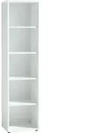 Novel Aktenregal GW-Monteria, Wei&szlig;, Kunststoff, 4 F&auml;cher, 50x196x37 cm, Made in