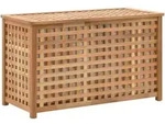vidaXL W&auml;schetruhe, Braun, Holz, Nussbaum, 37.5x46.5x77.5 cm, Arbeitszimmer,