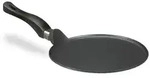 Relaxdays Cr&ecirc;pespfanne, Schwarz, Metall, 25.5x8.5x45.5 cm, Kochen, Pfannen,